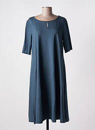 Rochie midi mâneci scurte mâneci scurte albastru VETONO femeie