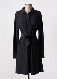 Rochie midi mâneci lungi mâneci lungi negru HBT femme