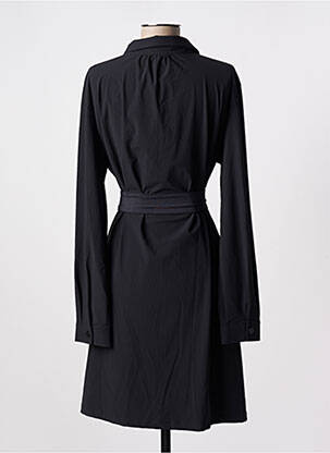 Rochie midi mâneci lungi mâneci lungi negru HBT femeie