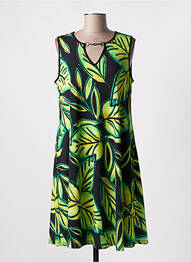 Rochie midi imprimeu fantezie fără mâneci verde JOSEPH RIBKOFF femme