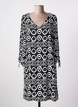 Rochie midi croială fluidă mâneci lungi negru JOSEPH RIBKOFF femeie