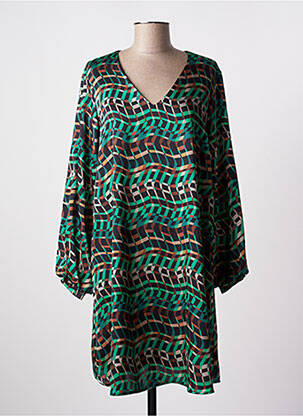 Rochie midi croială fluidă mâneci lungi verde JOSEPH RIBKOFF femeie