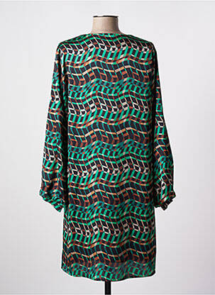 Rochie midi croială fluidă mâneci lungi verde JOSEPH RIBKOFF femeie
