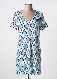 Rochie scurtă mâneci scurte mâneci scurte albastru MADEMOISELLE SANS GÊNE femeie