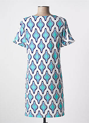 Rochie scurtă mâneci scurte mâneci scurte albastru MADEMOISELLE SANS GÊNE femeie