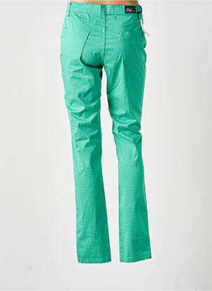 Pantalon slim țesătură poplin mărime normală verde WALTRON femeie