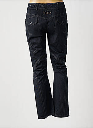 Pantalon slim țesătură poplin mărime normală negru R 867 femeie