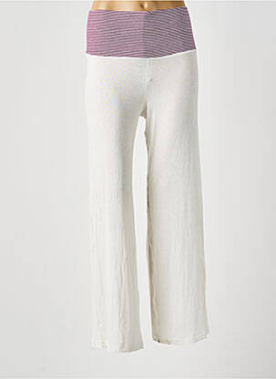 Pantalon drept alb D.LINE COLLECTOR femeie