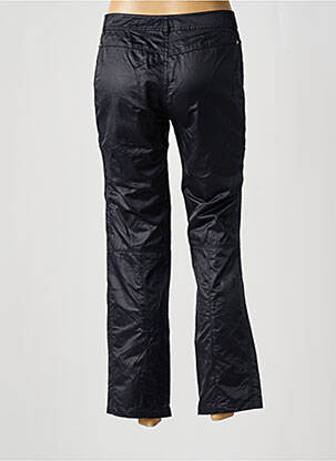 Pantalon drept închidere cu fermoar sub clapetă cu nasturi mărime normală negru RIVIERES DE LUNE femeie