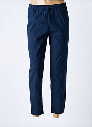 Pantalon slim talie elastică mărime normală albastru FRANCK ANNA femme