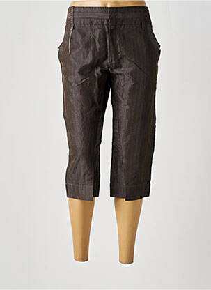 Pantalon trei sferturi maro ONE STEP femeie