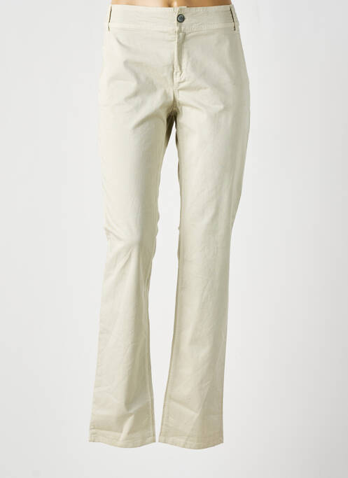 Pantalon slim bej HYBRIS femeie
