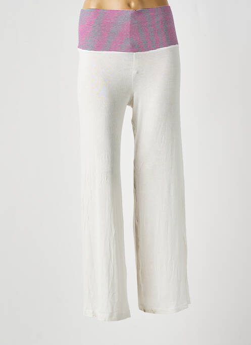 Pantalon drept alb D.LINE COLLECTOR femeie