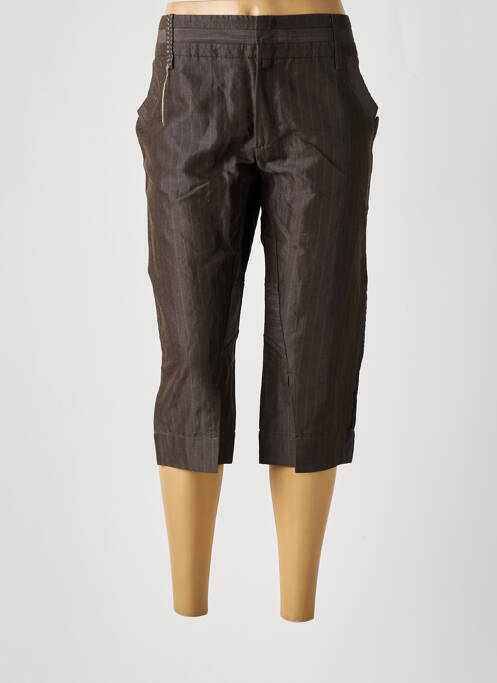 Pantalon trei sferturi maro ONE STEP femeie