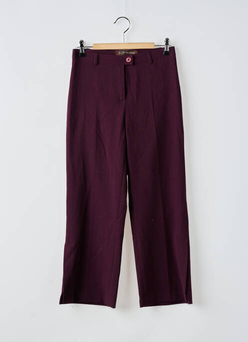 Pantalon drept violet LA FEE MARABOUTEE femeie