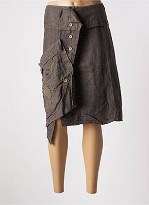 Fustă midi maro BELLOCOTON femeie