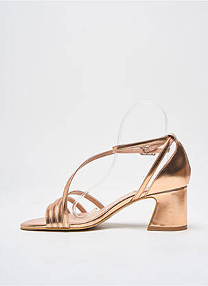 Sandale/pantofi decupați material neted toc de 4 la 6 cm roz LIU JO femeie