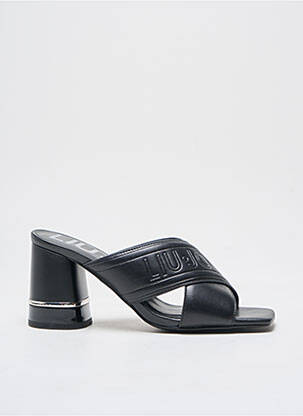 Mulete/saboți material neted toc de 4 la 6 cm negru LIU JO femeie