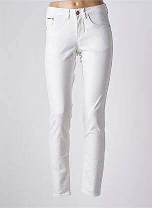 Pantalon slim elasticitate mărime normală alb CREAM femeie