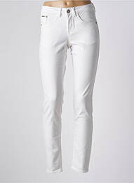 Pantalon slim elasticitate mărime normală alb CREAM femeie