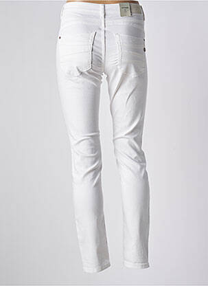 Pantalon slim elasticitate mărime normală alb CREAM femeie