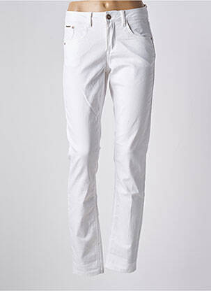 Pantalon slim elasticitate mărime normală alb CREAM femeie