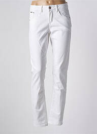 Pantalon slim elasticitate mărime normală alb CREAM femeie