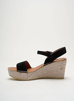 Espadrile nubuc toc de 4 la 6 cm negru LA MAISON DE L'ESPADRILLE femeie