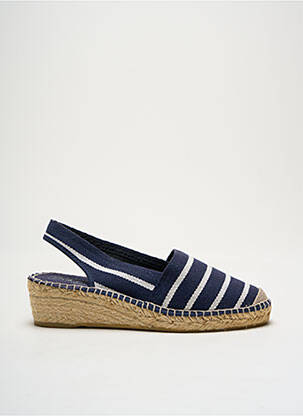 Espadrile vârf rotund toc de 4 la 6 cm albastru LA MAISON DE L'ESPADRILLE femeie