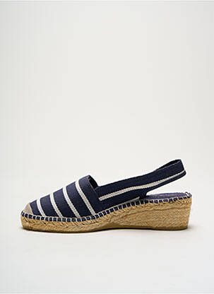 Espadrile vârf rotund toc de 4 la 6 cm albastru LA MAISON DE L'ESPADRILLE femeie