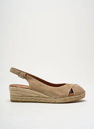 Espadrile nubuc toc de 4 la 6 cm bej LA MAISON DE L'ESPADRILLE femeie