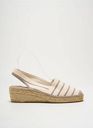Espadrile închidere cu bride toc de 4 la 6 cm bej LA MAISON DE L'ESPADRILLE femeie