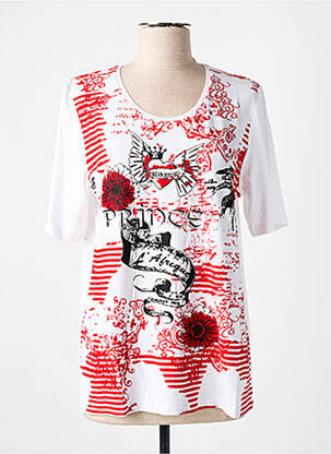 Top alb GRIFFON femeie