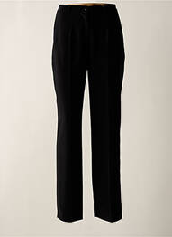 Pantalon drept talie cu cleme talie înaltă negru GLORIA RG femeie
