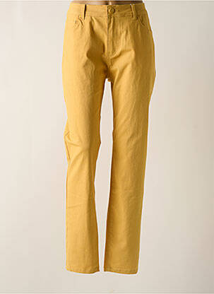 Pantalon slim galben GRIFFON femeie