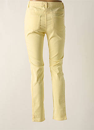 Pantalon slim talie înaltă talie înaltă galben CONCEPT K femeie