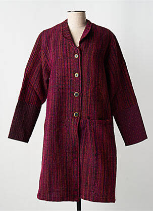 Palton lung roz NID D'ABEILLE femeie