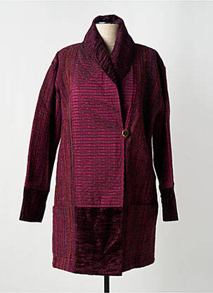 Palton lung violet NID D'ABEILLE femeie