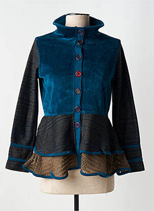 Vestă cu mâneci lungi albastru NID D'ABEILLE femeie