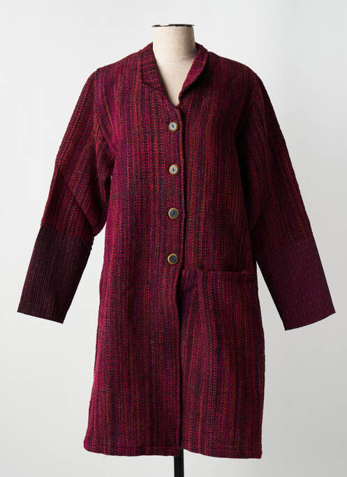 Palton lung roz NID D'ABEILLE femeie