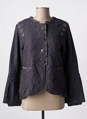 Jachete casual gri NID D'ABEILLE femeie