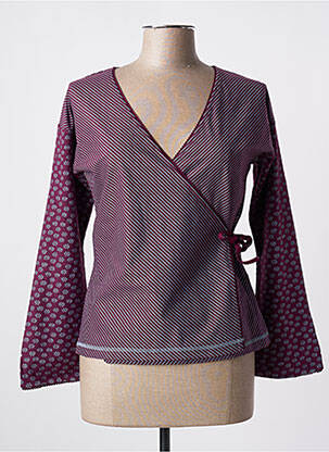 Cardigan petrecut violet NID D'ABEILLE femeie