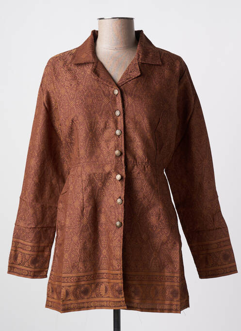 Jachete casual maro NID D'ABEILLE femeie