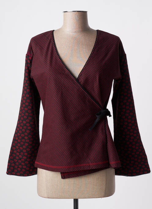 Cardigan petrecut roșu NID D'ABEILLE femeie