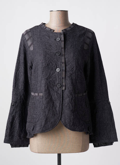 Jachete casual gri NID D'ABEILLE femeie