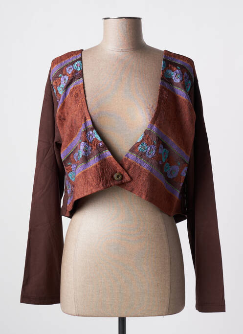 Jachete casual maro NID D'ABEILLE femeie