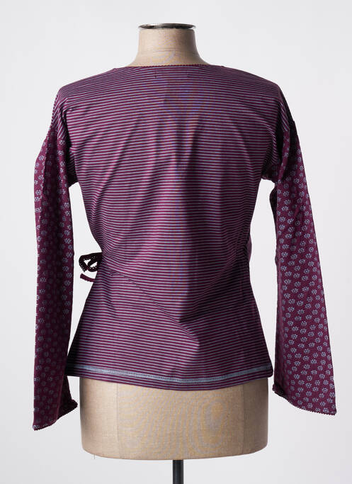 Cardigan petrecut violet NID D'ABEILLE femeie