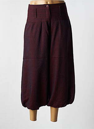 Pantalon trei sferturi roșu ZELTI femeie