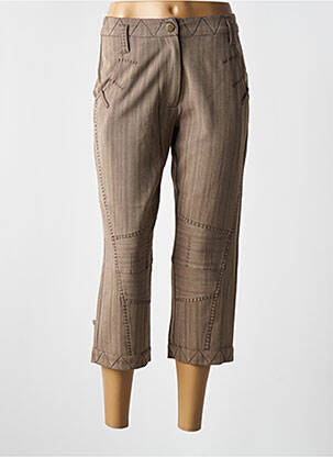 Pantalon trei sferturi bej ZELTI femeie