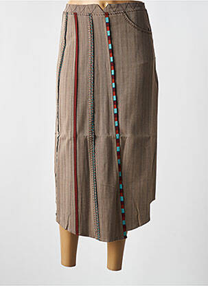 Fustă lungă bej ZELTI femeie